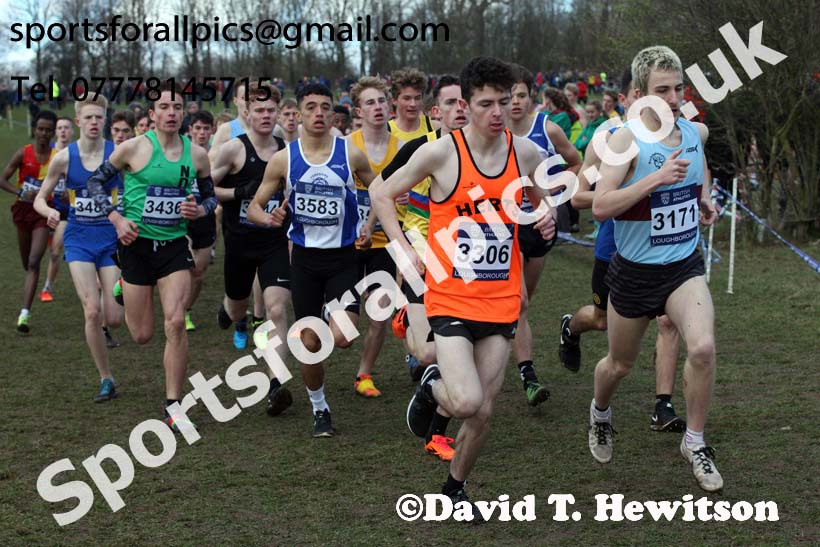 Mens under-17s 2019 British Athletics Inter Counties Cross Country, Prestwood Hall, Loughborough. Photo:  David T. Hewitson/Sports for All Pics